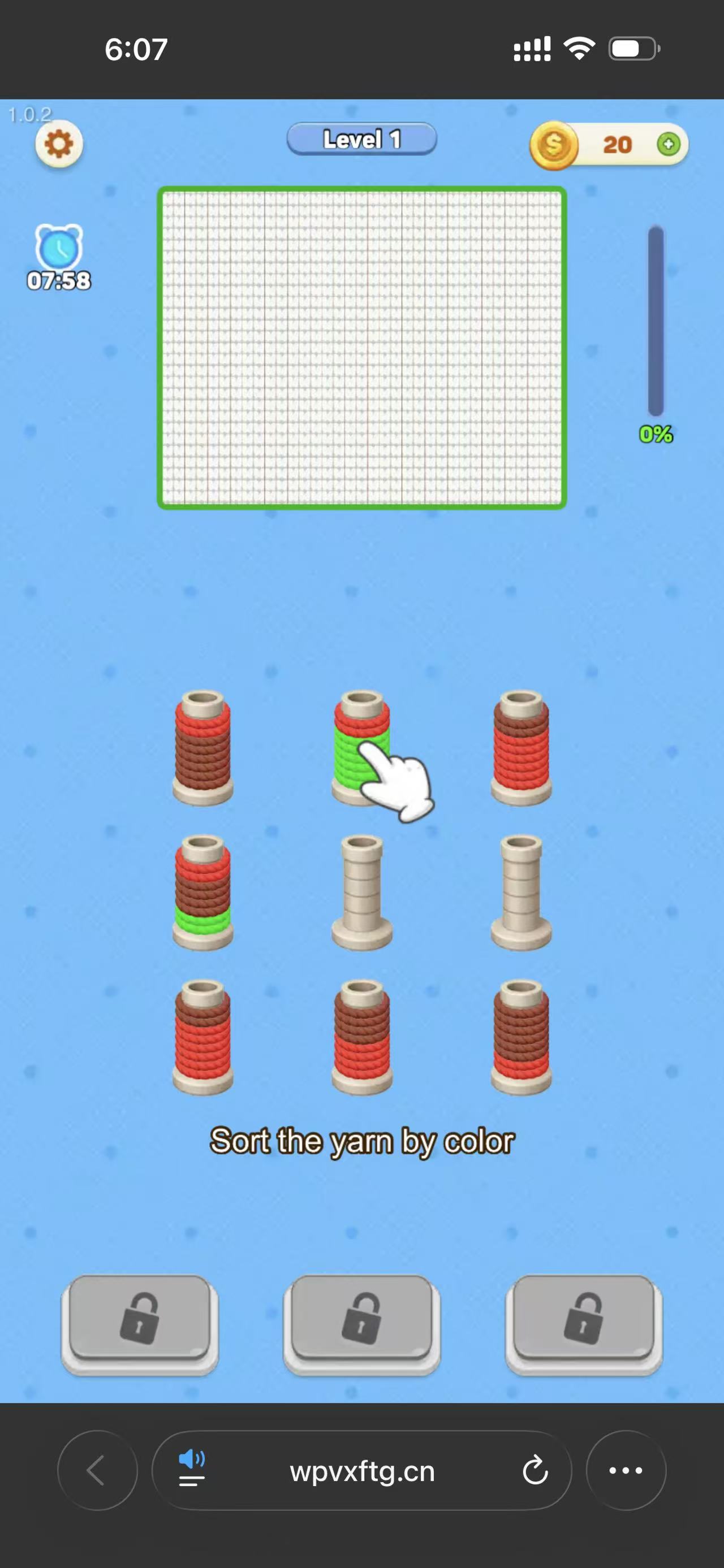 Rope Sort Puzzle tutorial screenshot